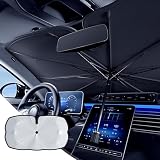 Car Windshield Sun Shade Umbrella - 55.1 x31.5in Lightweight Foldable Car Umbrella Sunshade Cover, Car Front Window Sun Shade Umbrella, Easy Installation Deal of The Day Clearance,L