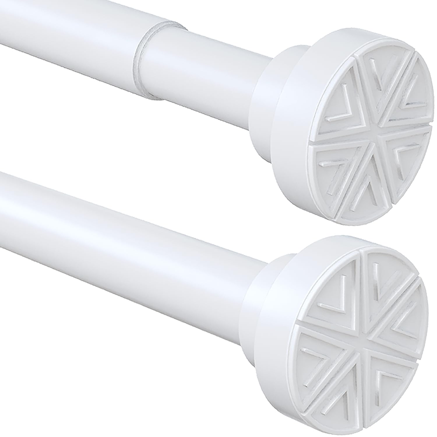 Tension Rod Extendable Shower Curtain Pole No Drill Curtain Pole Shower Poles Extendable Curtain Rod No Drill for Bathroom Window