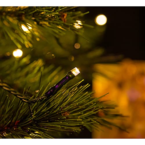 Idena NewTec 31339 Led-lichtketting, met 360 leds in warmwit, met 8 licht-, 4 dimmer- en geheugenfuncties, lichtsensor en 3 timerinstellingen, als decoratie voor ramen, muren en Kerstmis - Image 5