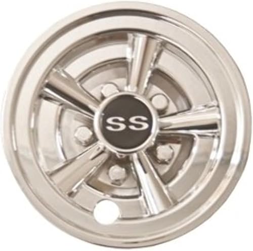 4 x 8 cubiertas cromadas para ruedas de carrito de golf EZGO, Club Car, Yamaha Carts