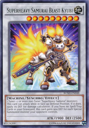 Yubi Amazon.com: YU-GI-OH! - Superheavy Samurai Beast Kyubi (BOSH-EN048