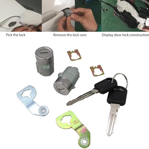 Miniatura 3 de 15298924 Cilindro de cerradura de puerta con kits de llaves para 2004 Chevrolet Trailblazer LS Sport Utility 4-Door 4.2L 256Cu. en. l6 GAS DOHC