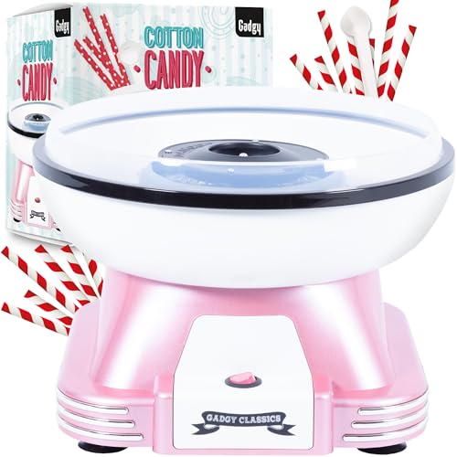 Gadgy Máquina de Algodón de Azúcar en Casa – Cotton Candy Machine de Diseño Retro – Máquina de Algodones de Azúcar o Caramelos - Ideal para Fiestas de Cumpleaños Gadgy Máquina de Algodón de Azúcar en Casa – Cotton Candy Machine de Diseño Retro – Máquina de Algodones de Azúcar o Caramelos - Ideal para Fiestas de Cumpleaños