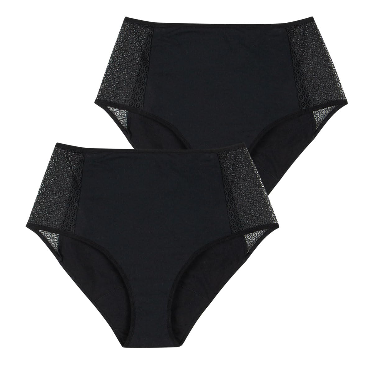 Athena - Lot de 2 Culottes midi pour fuites urinaires Femme