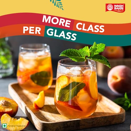 Image of Wagh Bakri Iced Tea | Instant Ice Tea Powder | Assam Blend | Classy Summer Drink | Refreshing Summer Drink | No Preservatives | Enriched with Vitamin C | Easy to Make | Peach Flavour | 400 g