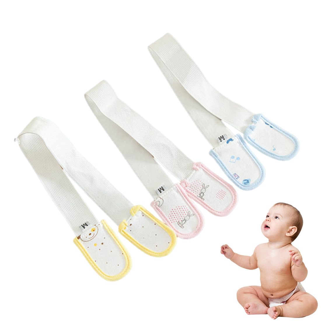 Cintura Per Pannolini Bambino Di Pancia Del Gas 3Pcs Morsetti Di Fissaggio