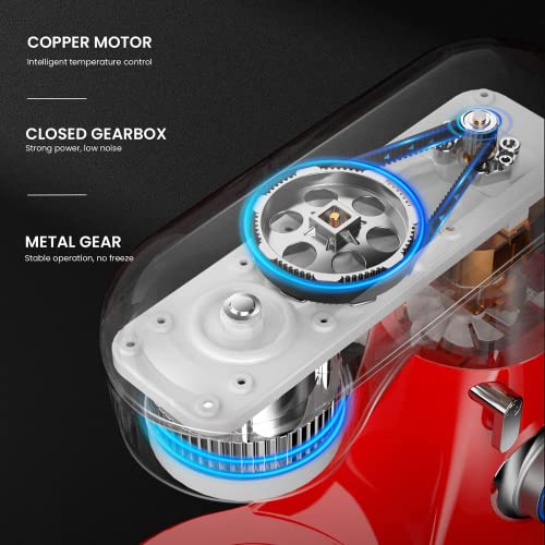 Stand-Mixer-KICHOT-10P-Speed-48-Qt-Household-Stand-Mixers-Tilt-Head-Cake-Mixer-Machine-with-Dough-Hook-Beater-Wire-Whisk-Splash-Guard-Attachments-for-Baking-Cake-Cookie-Kneading-RED