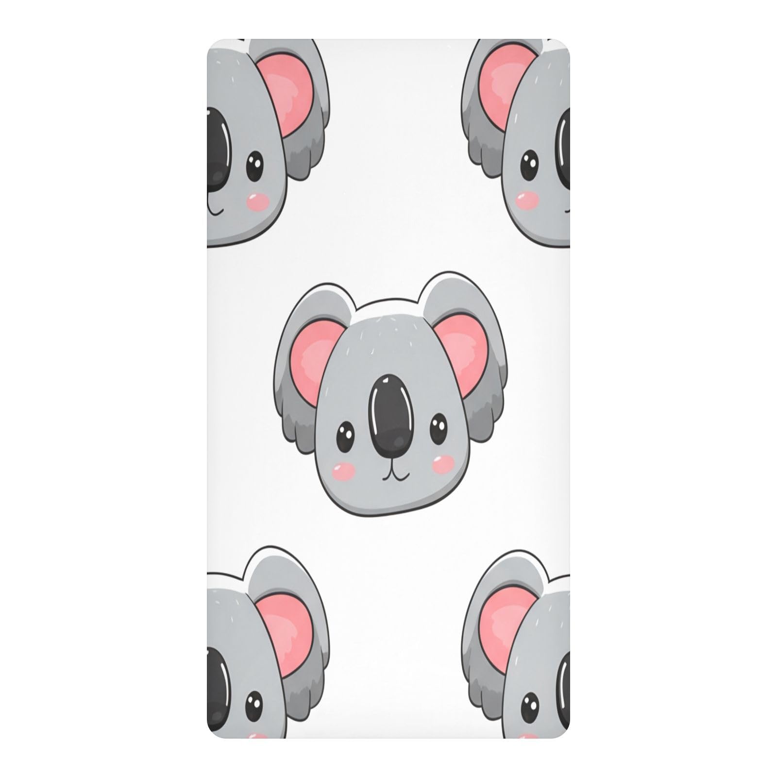 JiangGgen Cartoon Koala Baby Crib Sheet Soft Breathable for Standard Crib-M