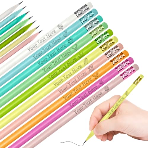 Crayons personnalisés, crayons gravés avec nom, texte et logo, crayons triangulaires n° 2 personnalisés, fournitures de rentrée scolaire pour enfants, enseignants, élèves, jusqu'à 3 000 pièces