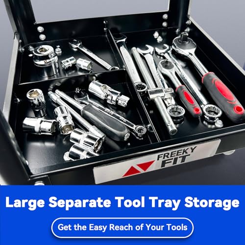 Bundle-Yellow Shop Stool and Black Creeper Seat