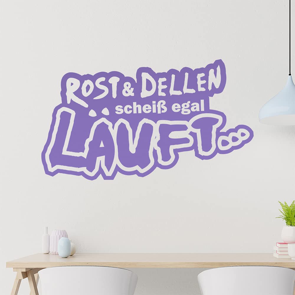 Kiwistar Rost & Dellen scheiß egal Lauft... - Offroad Tour Dirt Wall Sticker in 6 Sizes - Wall Sticker - Decoration, Kitchen, Living Room, Bedroom, Bathroom