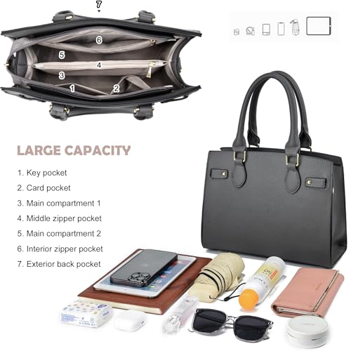 Image of Purses and Handbags for Women Satchel Fashion Ladies Top Handle Shoulder Tote Bags