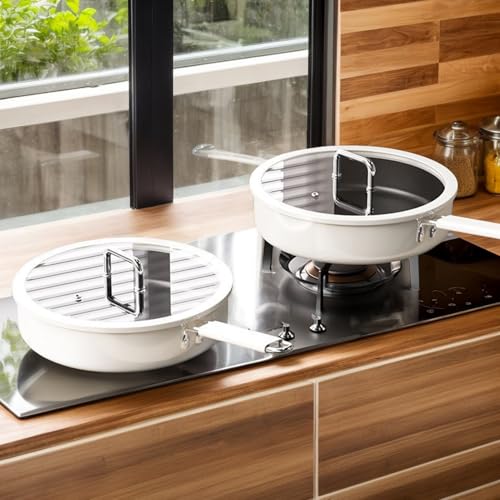 Générique Non Stick Frying Pans, Stir-Fry Pan, Titanium Cookware, Ceramic Coating Pot, Even-Heat Cooking, for Induction, Electric Stove, Oven Use, Kitchen Tools, Daily Meal Prep – Image 4