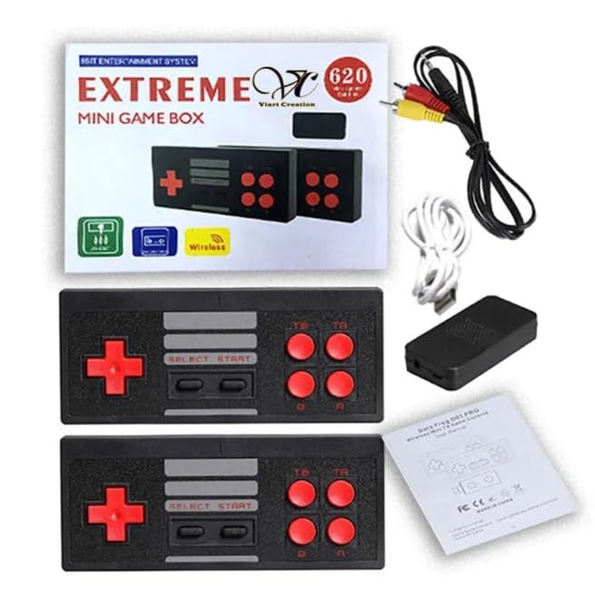KP Plug & Play Wireless Video Games for Kids, Hdmi Stick with Video Game for Tv Gaming, 2 Player Pad Controllers Free 620 Classic Games Best Gaming Console with New Game Stick Hand Held Console