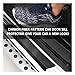 4PCS Car Door Sill Protector with Scraper,Carbon Fiber Car Door Protector Edge Guards for Front Rear Door Sills,Universal Anti-Scratch Car Door Threshold Strips (4D Black)