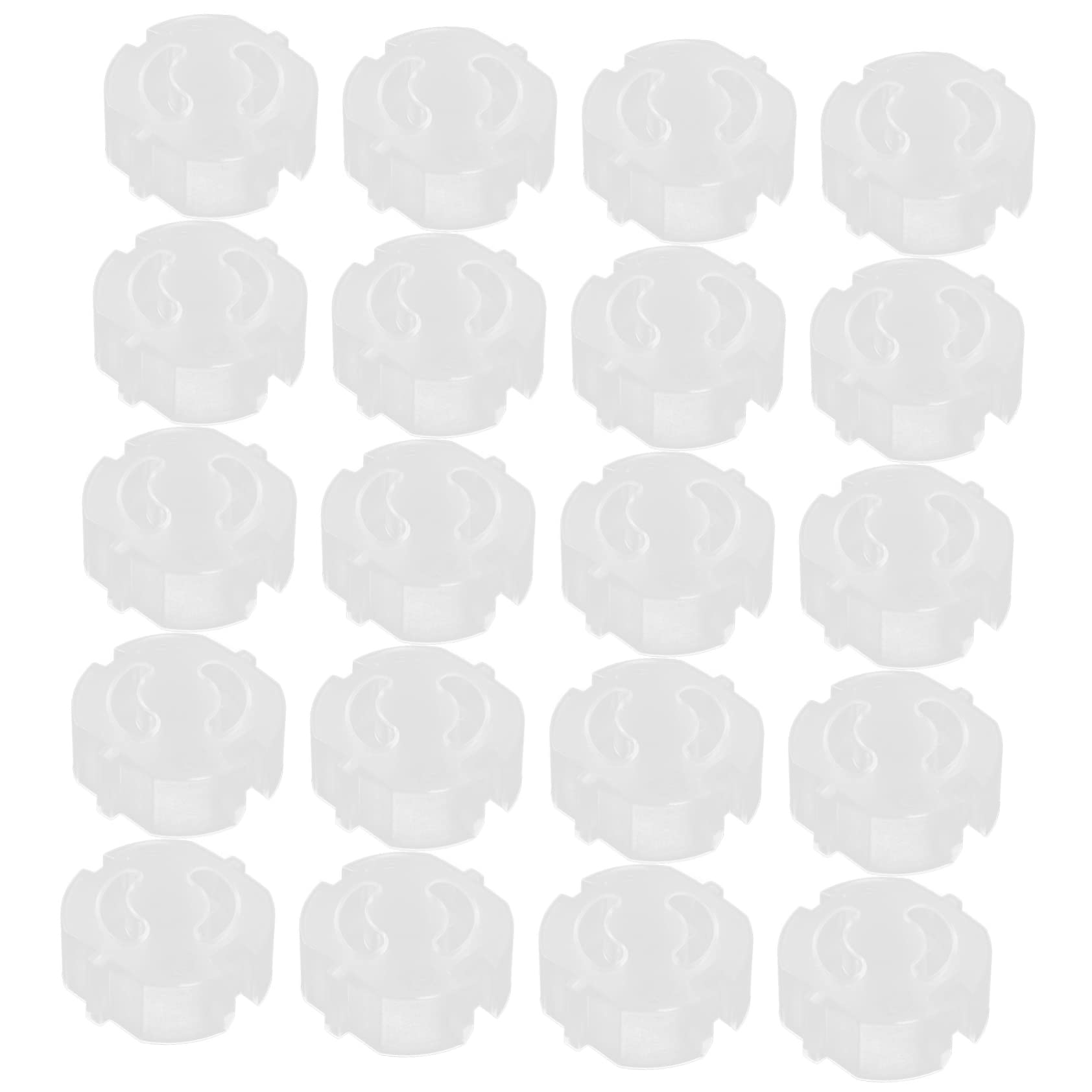 BESPORTBLE 20Pcs Clear Outlet Plug Covers Outlet Safety Protector for Proofing Durable Easy to Install Socket Covers Electric Outlet Protection