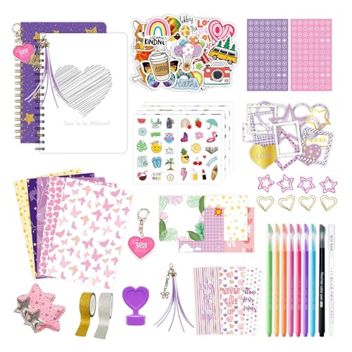 ジャーナルクラフトセット 知育玩具 クリエイティブ スクラップブッキング用品 対象年齢 4-12歳 誕生日 クリスマスギフト 女の子の誕生日ギフト