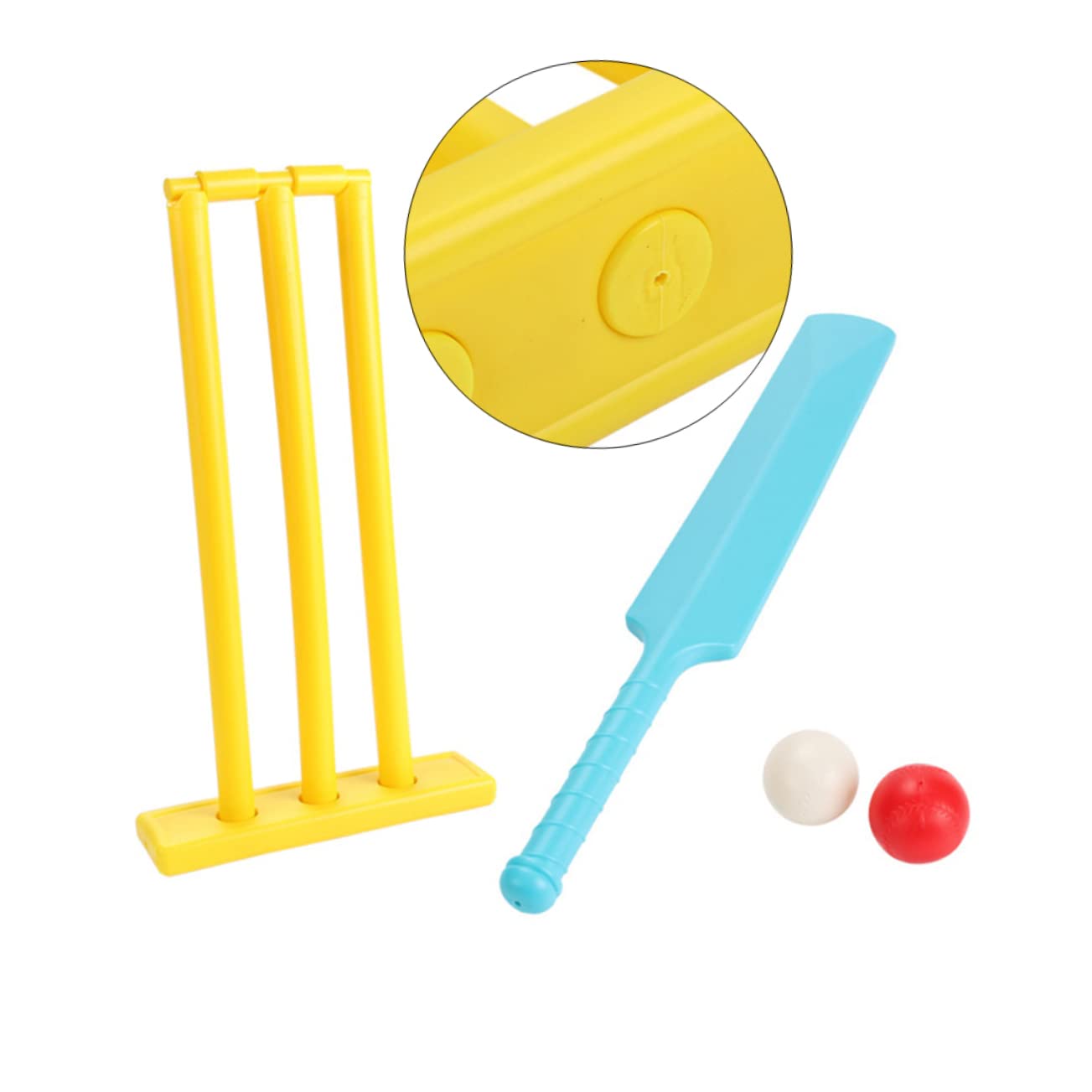 ifundom 1 Ensemble Jeu de Cricket Jouets Enfants Enfant en Bas âge Trousses souches de Cricket Sportif criquet Jeux de pelouse équipement de Cricket de Cricket Couleur Aléatoire