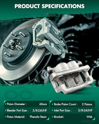 Image of SCITOO 18B4996 Front Right Disc Brake Caliper Assembly w /Bracket for Ford for F-350 Super Duty 2005-2010,for Ford for F-450 Super Duty 2011