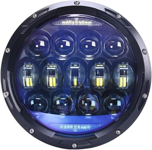 Phare de moto 7 pouces LED H4 pour explorer les chemins de nuit en 4x4