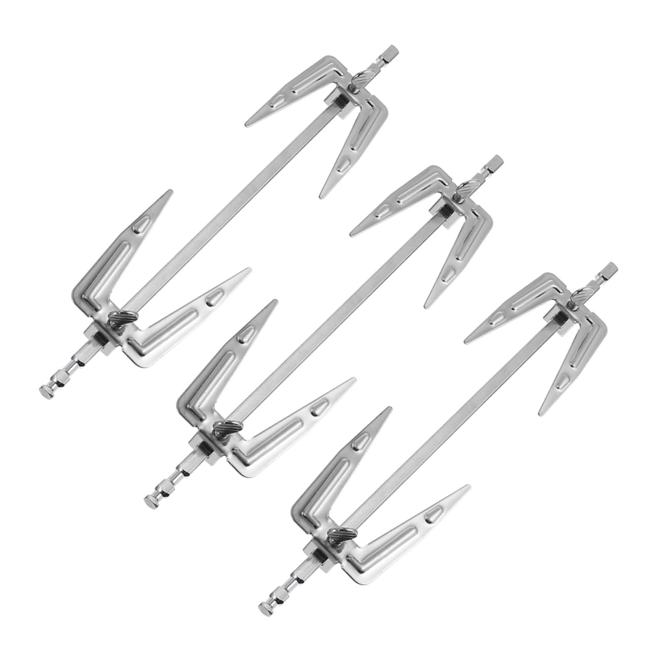 ibasenice 3pezzi Forchetta Per Barbecue in Inossidabile Forchetta Versatile Per Carne Friggitrice Ad Aria Accessori Pratici Per Barbecue e Resistente Temperature Riutilizzabile e Facile Da l
