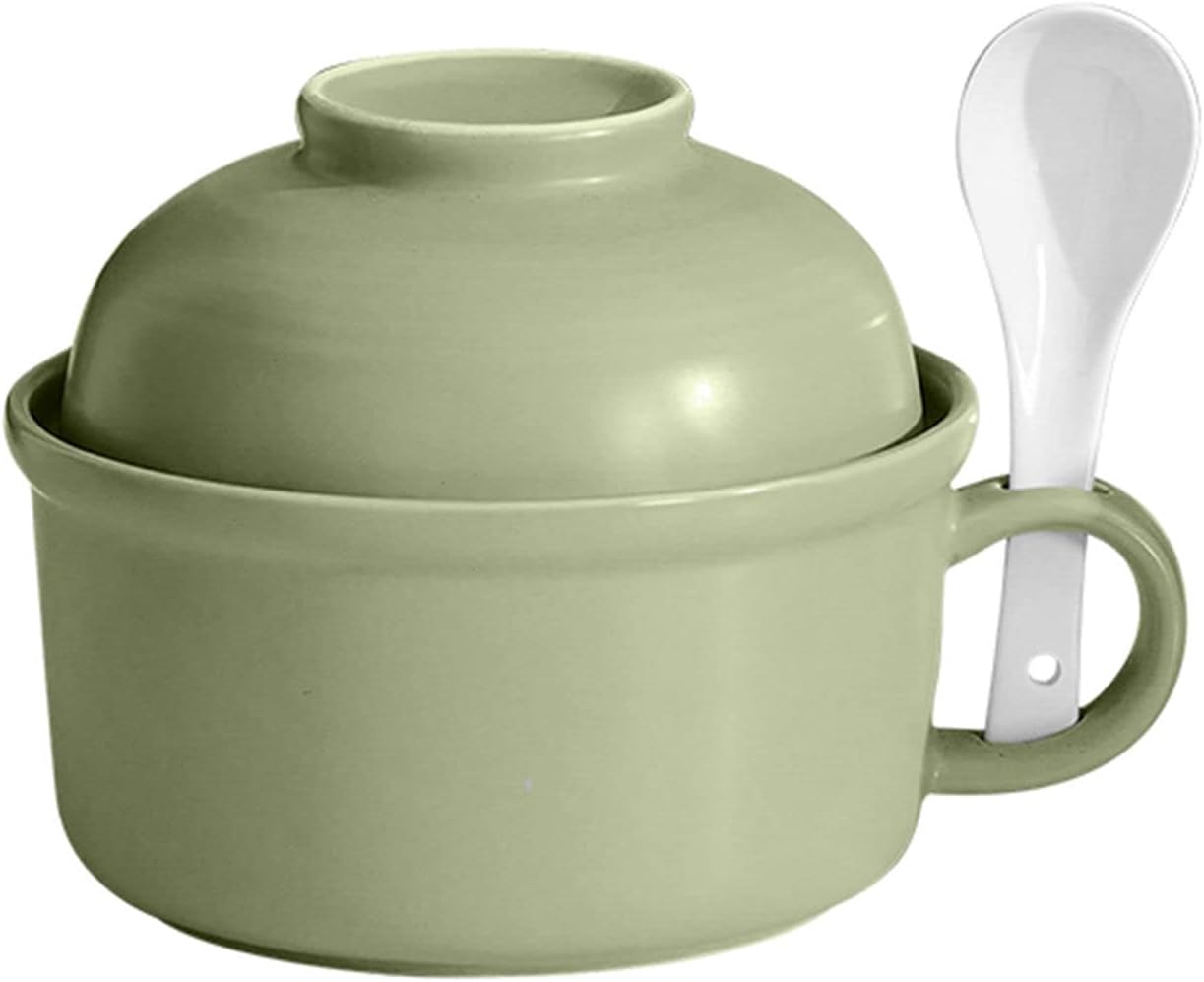 EISTEE Cereal Bowl,soup bowl,tea bowl,Microwave Soup Bowls with Lids, 23oz Solid
