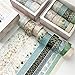 Produktbild SWECOMZE 10 Rollen Washi Tape Set, Dekoratives Klebeband, DIY Papier Tape, Masking Tape Klebebänder Set (F)