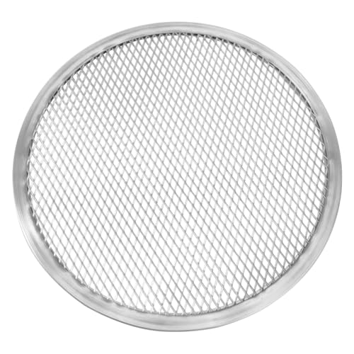 UTHCLO Bandeja Redonda de Aluminio para Hornear Pizza Antiadherente Resistente Rayaduras y Fácil Limpieza para Horno y Congelador para Cocina y Profesional