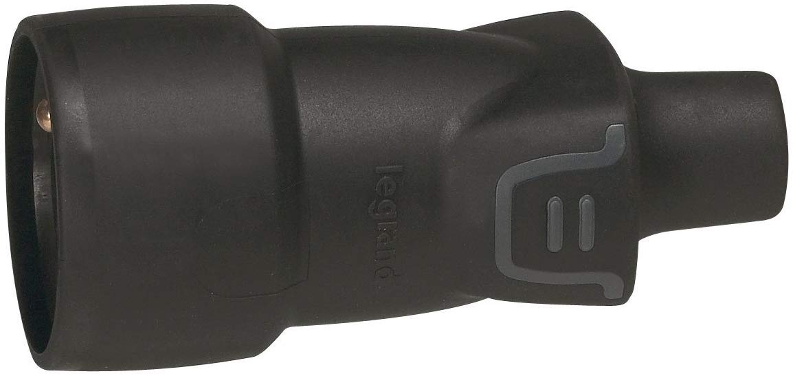 Legrand 050446 - Prise Femelle Caoutchouc Broche Française 220v 16a 2p+t Pour Rallonge - Ip44