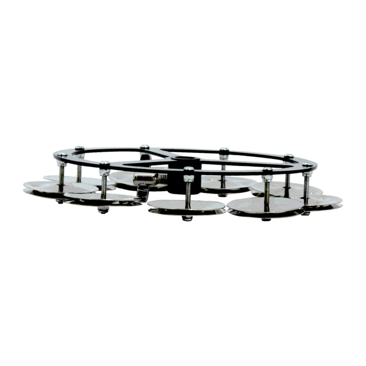 ibasenice Cloche de Cymbale Pratique et Résistante pour Batterie en Cuivre Argenté Accessoire Compact pour Professionnels et Débutants pour Instrument de Percussion