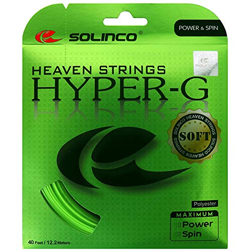 Solinco Hyper-G Soft 18G Tennis String 2 Pack Set - Best Racquet String for Spin and Control