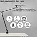 ROZKY Drafting Table Lamp,Metal Architect LED Desk Lamp, Swing Arm Task Lamp with Clamp,Eye-care Dimmable Office Light with 5 Color 5 Brightness,Touch Control,Memory Function,12W,Black
