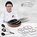 San Ignacio Professional Chef Copper Set 3 sartenes + 4 fiambreras + 3 Utensilios, Aluminio Prensado, Multicolor
