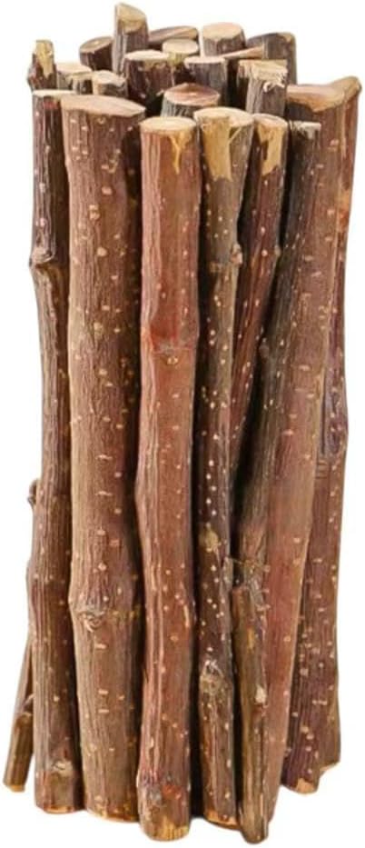 Natural Wheat Straw Bird Chew Sticks, Parrot Beak Grinding Toy, Small Pet Foraging & Boredom Relief Treats, Cylindrical Bundle (Mixed Set – Sweet Bamboo 100g)