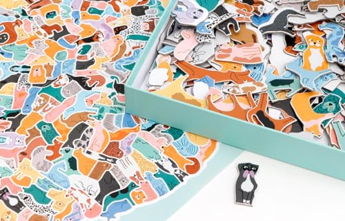 299 Hunde und 1 Katze. Ein Hundeknäuel-Puzzle