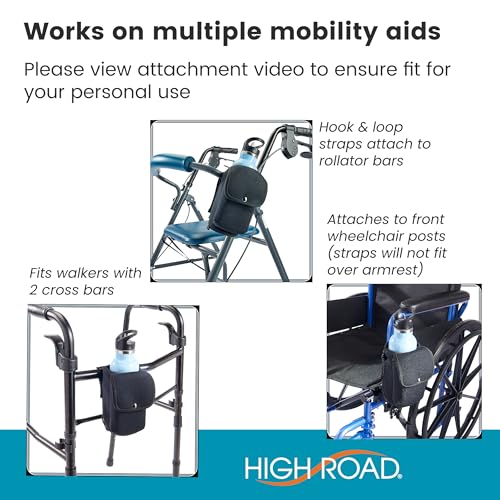 image for High Road Neoprene Bottle Holder and Phone Pouch for Mobility Equipmen