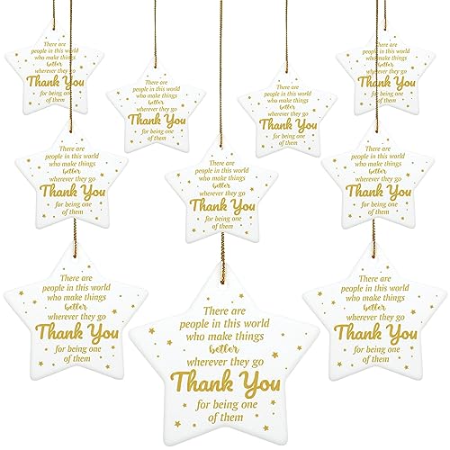 Lewtemi 10 Pcs Christmas Thank You Gifts Star...