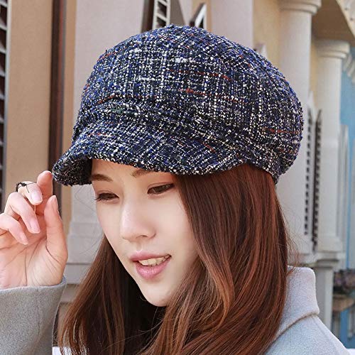 Chapeau femelle tricoté en coton mode automne hiver style béret de qualité