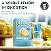 ALLBIO Organic Lemon Juice Sticks | 0.67oz x 15 Pack – USDA Certified, Cold-Pressed, Not From Concentrate | No Sugar | Portable, Single-Serve Packets for Lemon Water, Tea, Cooking, Baking & Recipe