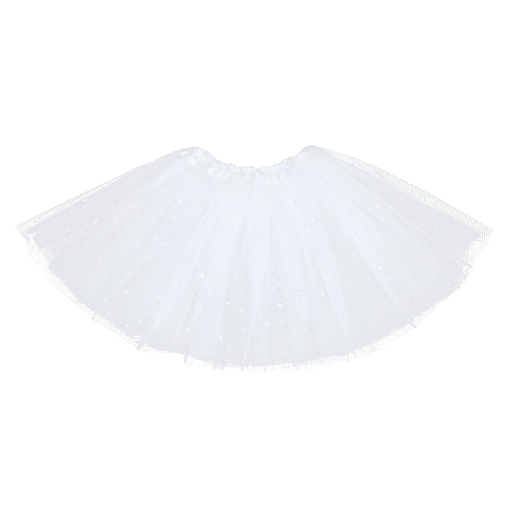 Century Star Girls Sparkle Tutu Skirt Tulle Ballet Skirt 3 Layers Princess Tutu for Toddler Baby Kids Christmas Birthday 2-8T
