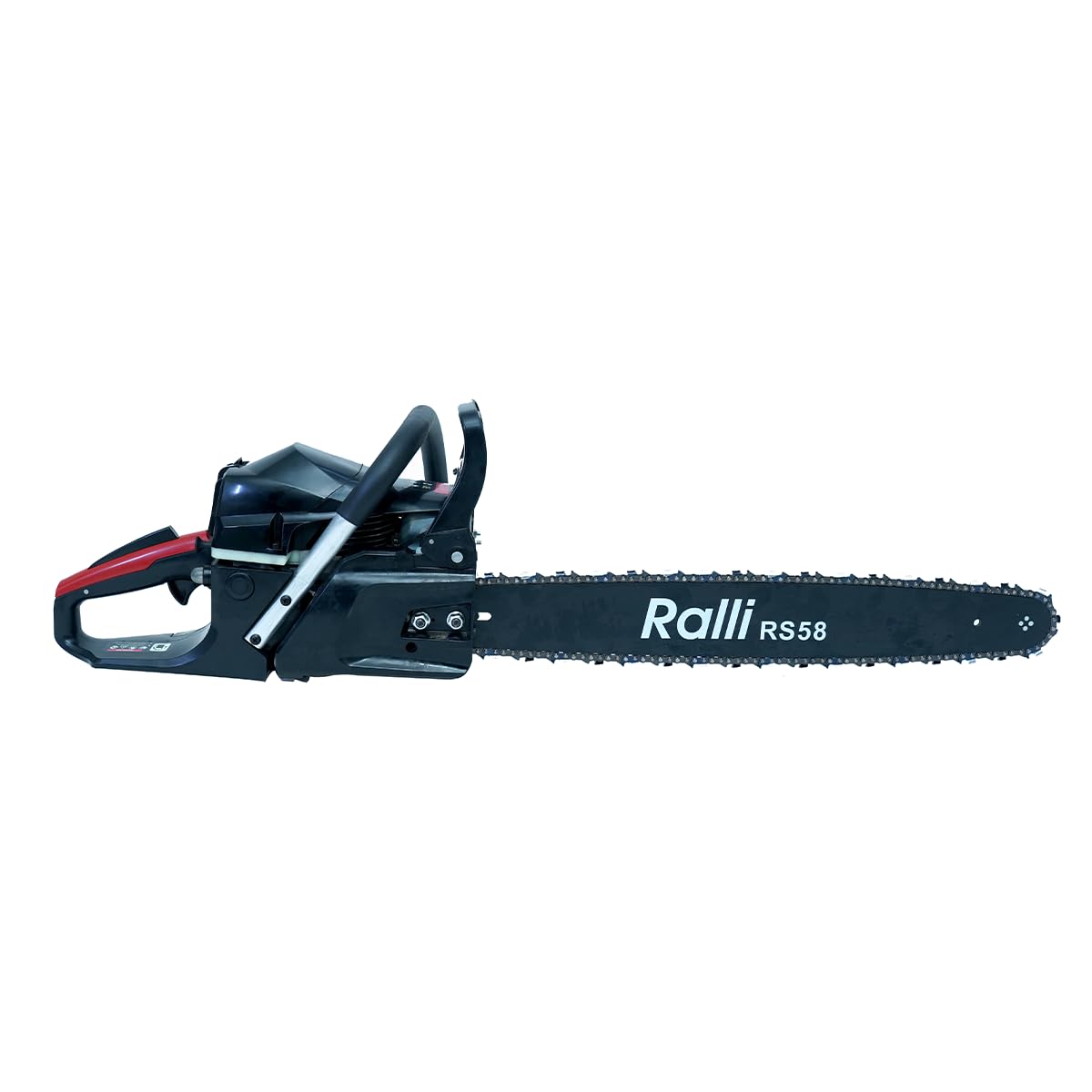 Ralli Chain Saw 22" - 6.4 KG | 2 Stroke 58 CC Forced Air Cooled | Easy & Effective Start and More Powerful Engine | 3.2Hp / 2.4Kw@8500RPM | Suitable For Bar Length - 20" 22" 24"-image-11