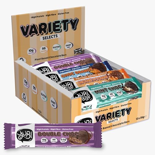 Yubi Bar Variety Selects Protein Bars 12 x 35g