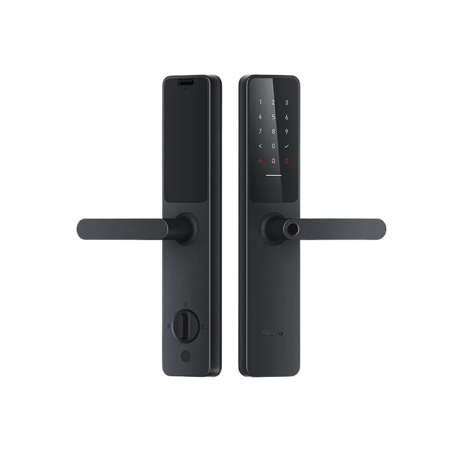 RINISH Intelligentes Türschloss A100 Pro Zigbee Bluetooth 5.0 Apple Homekey Entsperren per Fingerabdruck entsperren Funktioniert mit kompatibel for Apple Homekit Aqara Home (Color : 80-120mm)