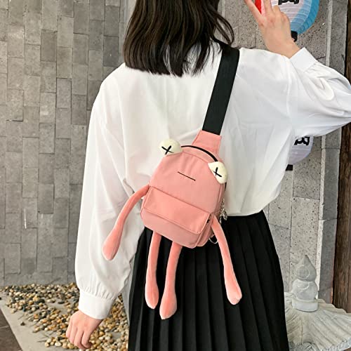 Image of Frog Crossbody Handbags For Women Men Cute Shoulder Bag Nylon Sling Chest Bag Casual Travel Hiking Daypack