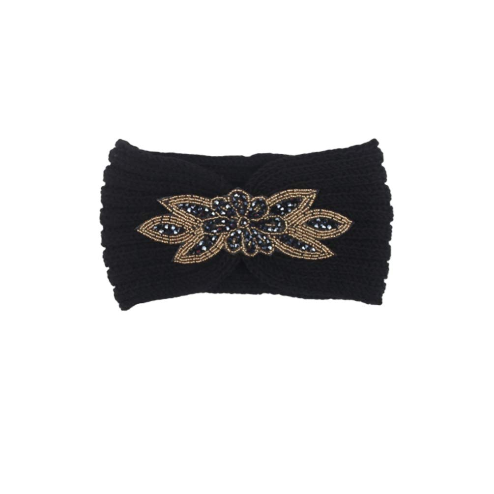 OSALADI Thick Hair Bands Hair Hoop Woolen Yarn Winter Warm Minimalist Headwrap