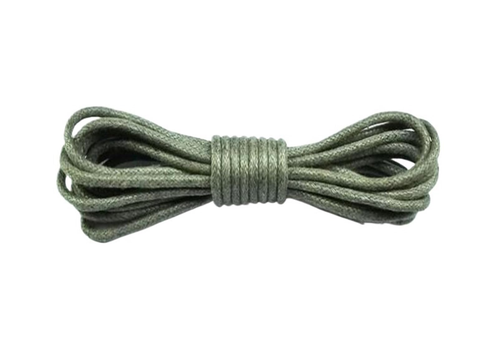 Cordones de zapatos planos, 1 par de cordones de cuero, cordones encerados de algodón, cordones de cuero redondos for zapatos, botas, cordones de zapatos unisex(Light Gray,120cm)