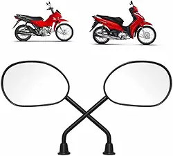 Retrovisor Da Biz 125 110 100 Par Espelho Para Pop 100 110i
