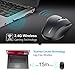 immagine 5TECKNET Mouse Wireless, 4800 DPI Mouse Senza Fili con 6 Livelli Regolabili, 30 Mesi Durata Batteria con Ricevitore USB, 6 Pulsanti per Windows/Mac/Linux
