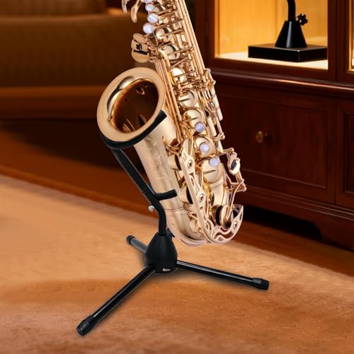 Support pour saxophone alto réglable et stable avec trépied pliable