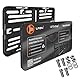 Kennzeichenhalter 240x130 Leichtkraftrad Motorrad Nummernschildhalterung Traktor 240 x 130 Rahmenlos Kennzeichenhalterung Kennzeichenverstärker Anhänger Kennzeichen Halter mit Befestigungsmaterial